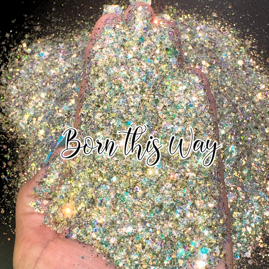 Born This Way Chunky Opal Glitter Mix