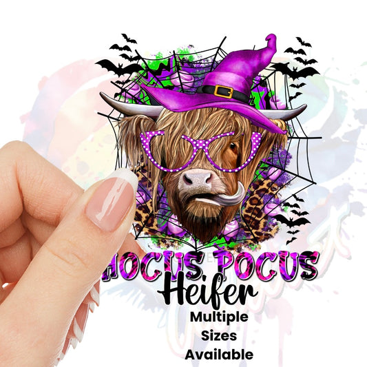 Hocus Heifer UV DTF Decal