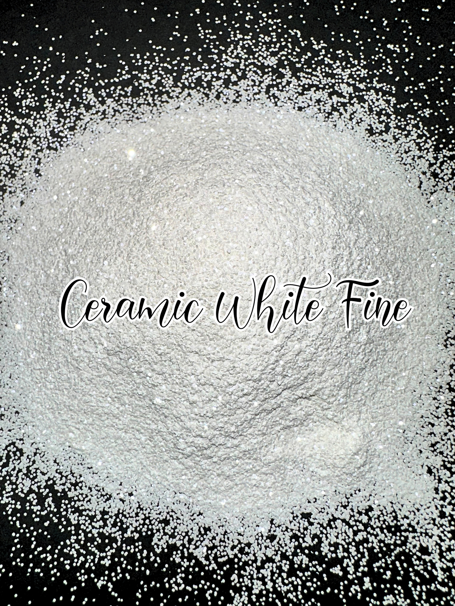 Ceramic White Fine Metallic Glitter