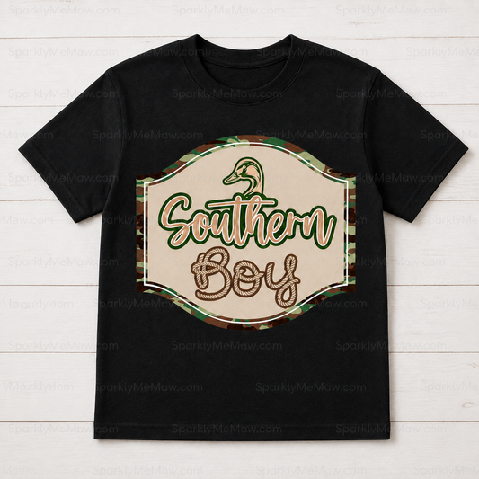 Southern Boy Duck Camo DTF Transfer