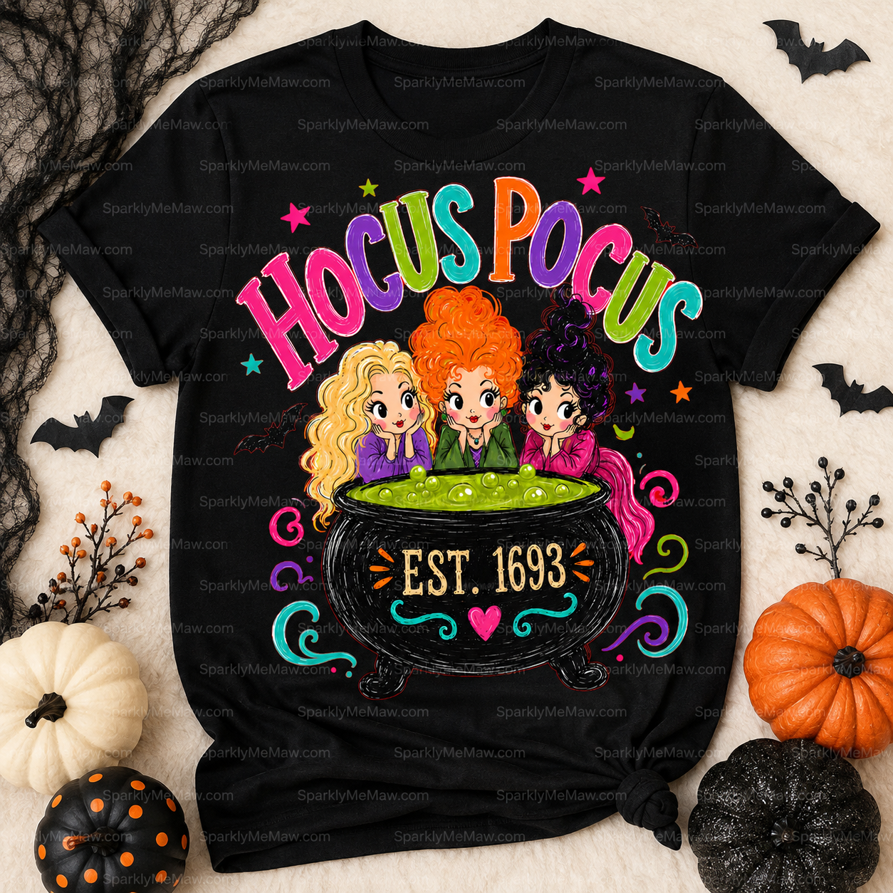 Hocus Pocus Sanderson Sisters Cauldron Est 1693 This Is A DTF Transfer