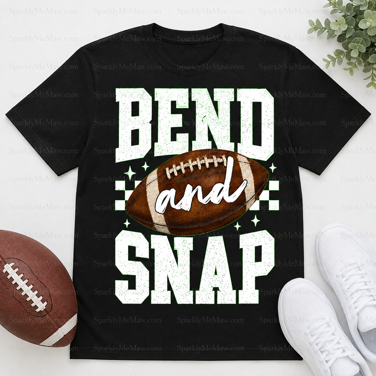 Vintage Football And Script DTF Transfer