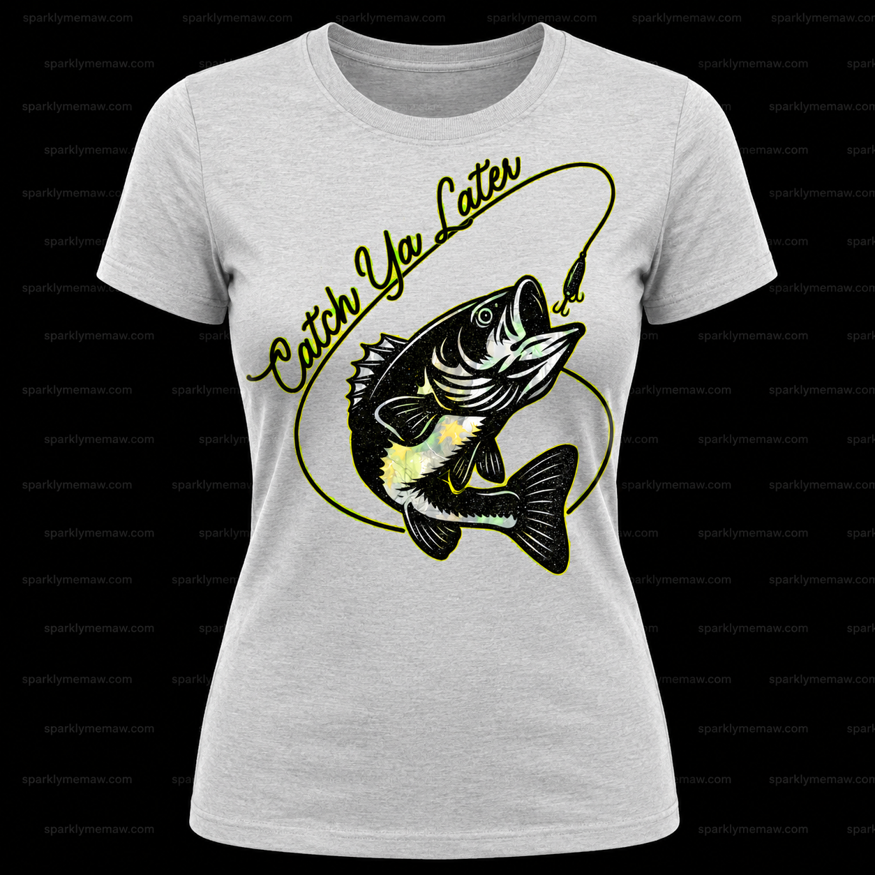 Catch Ya Later Bass Fishing DTF Transfer for Fabrics