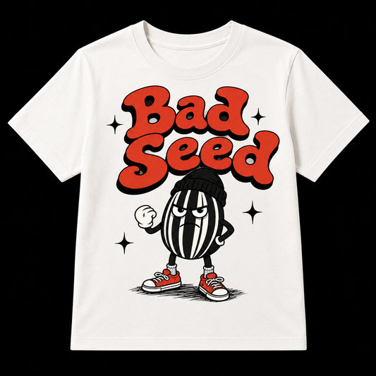 Bad Seed Grumpy Character DTF Transfer for fabrics