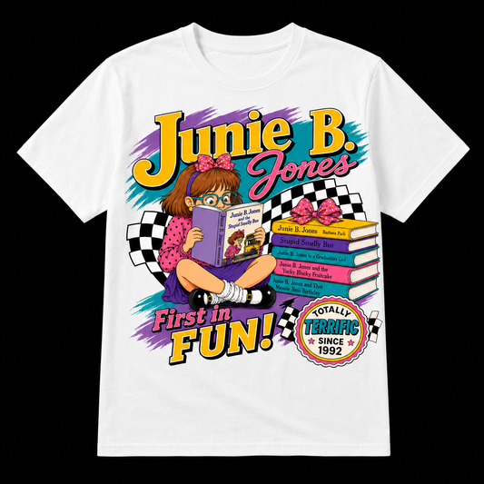 Junie B. Jones First in Fun DTF Transfer for Fabrics