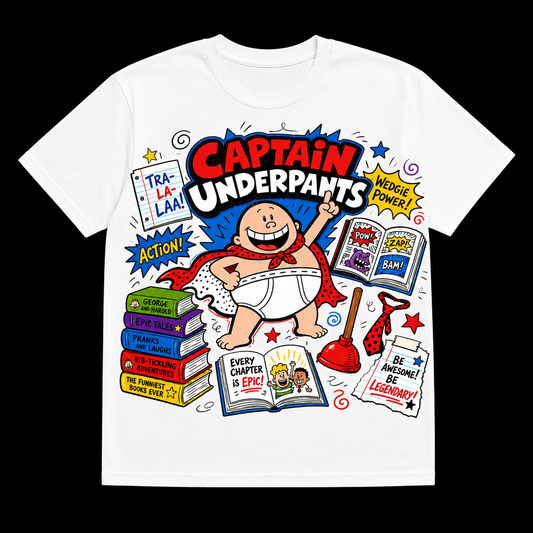 Captain Underpants Wedgie Power DTF Transfer for fabrics
