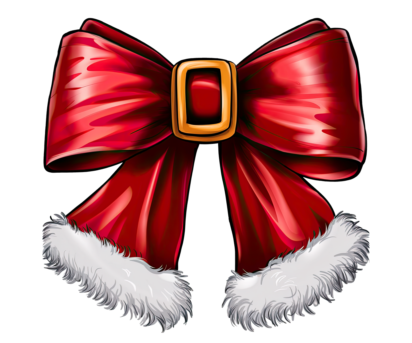 Christmas Bow UV DTF Decal