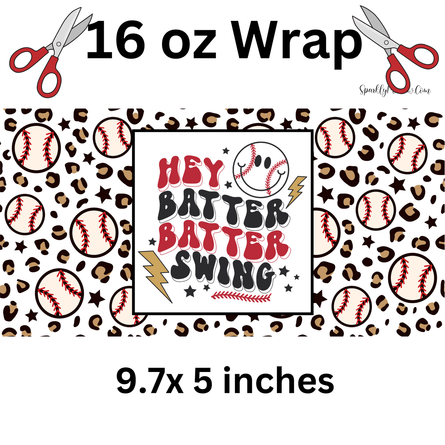 Hey Batter Batter Swing Uv 16 oz Wrap