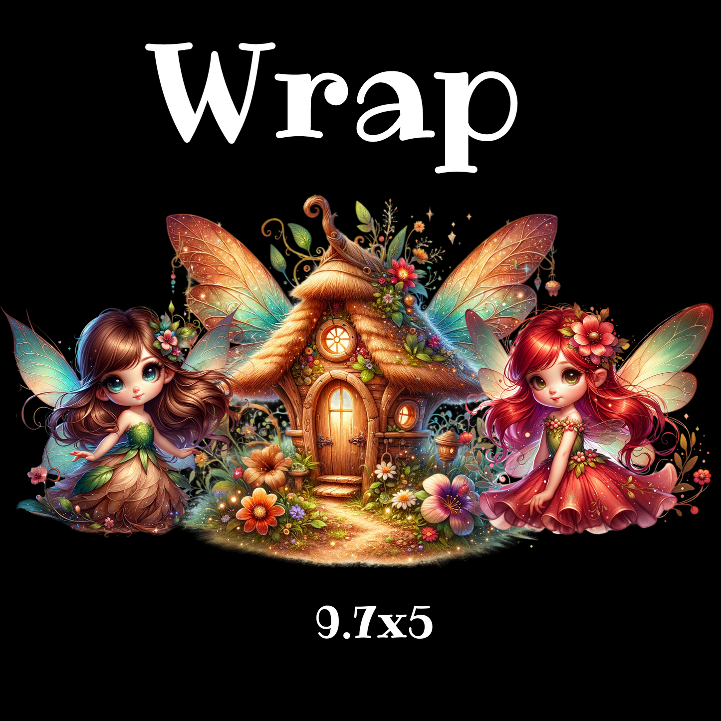 Garden fairies UV DTF Wrap