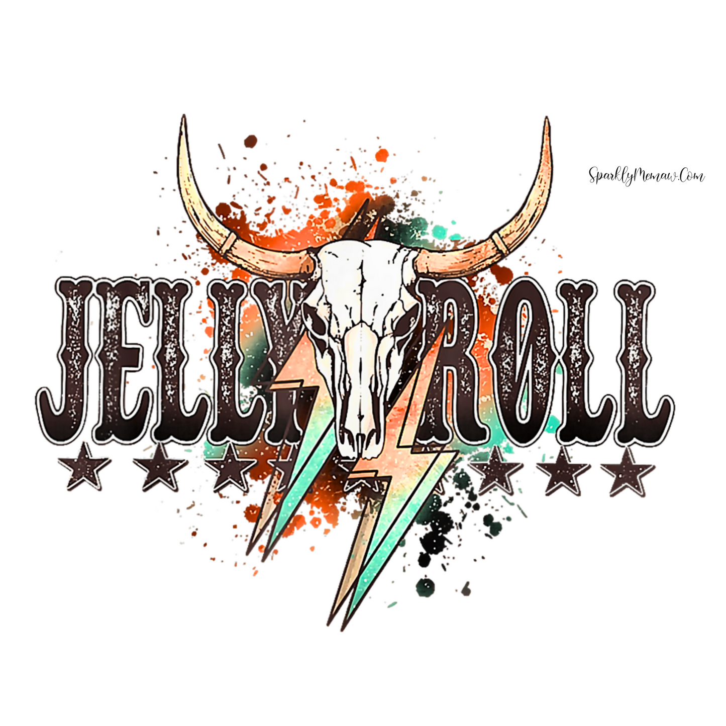Jelly Roll UV DTF Decal multi size