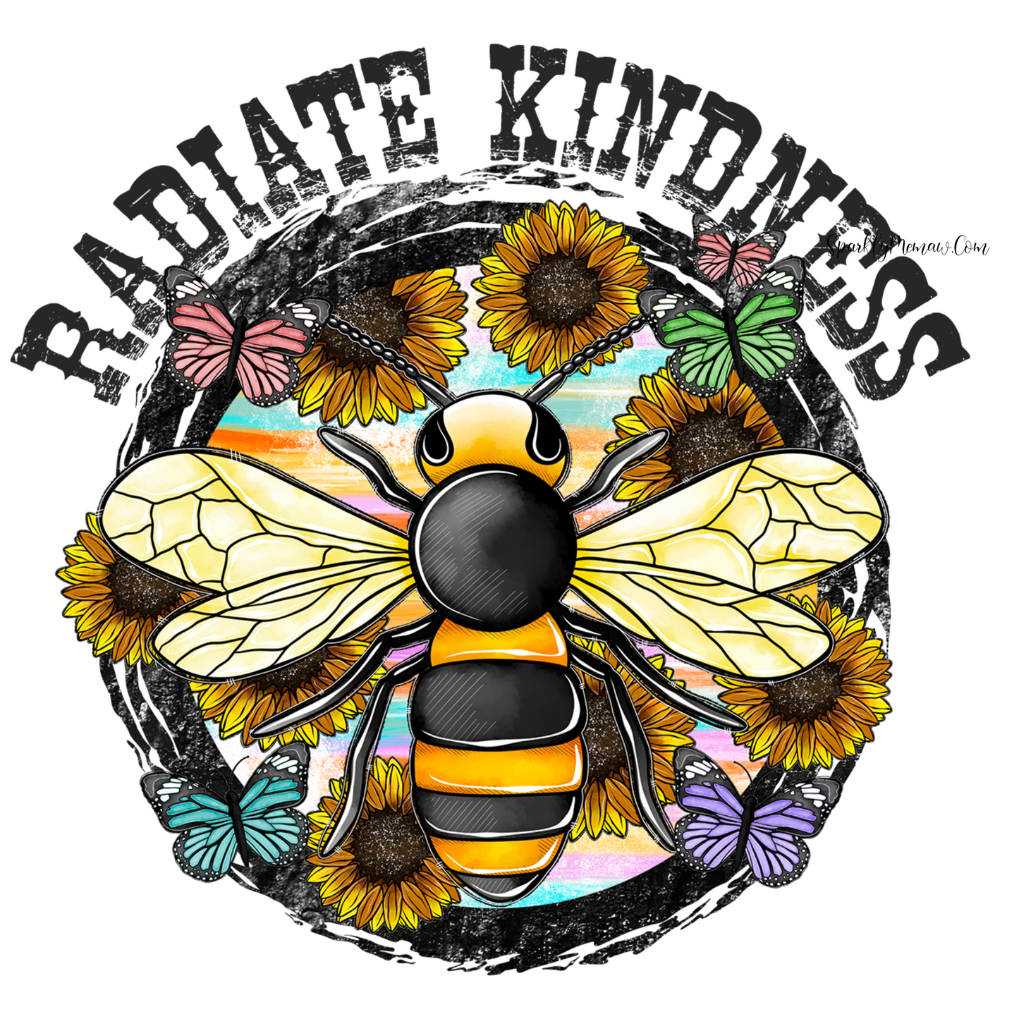 Radiate Kindness UV DTF Decal (2 sizes avail)