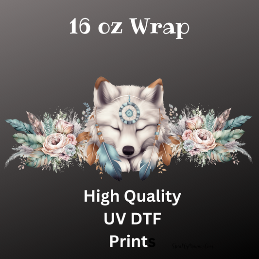 Baby Wolf UV DTF 16 oz Sized Wrap