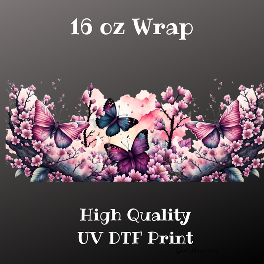 Butterfly 2 UV DTF 16 oz Wrap