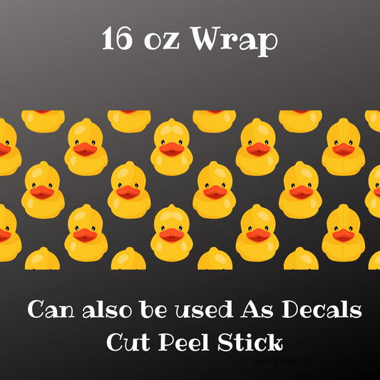 Duckies UV DTF 16 oz Wrap (Decal set)