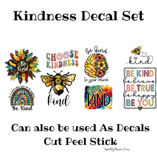 Choose Kindness UV DTF Decal Set