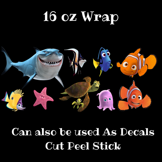 Fishies UV DTF Decal Set (wrap)