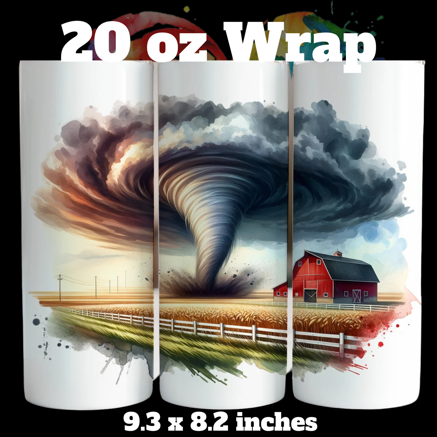 Tornado 20 oz UV DTF Wrap