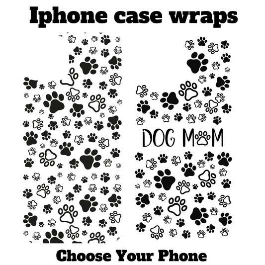 dog paw Iphone UV DTF Wrap