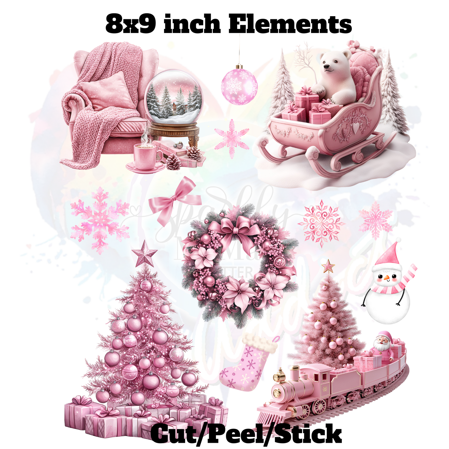 Christmas 56 UV DTF Decal Sheet