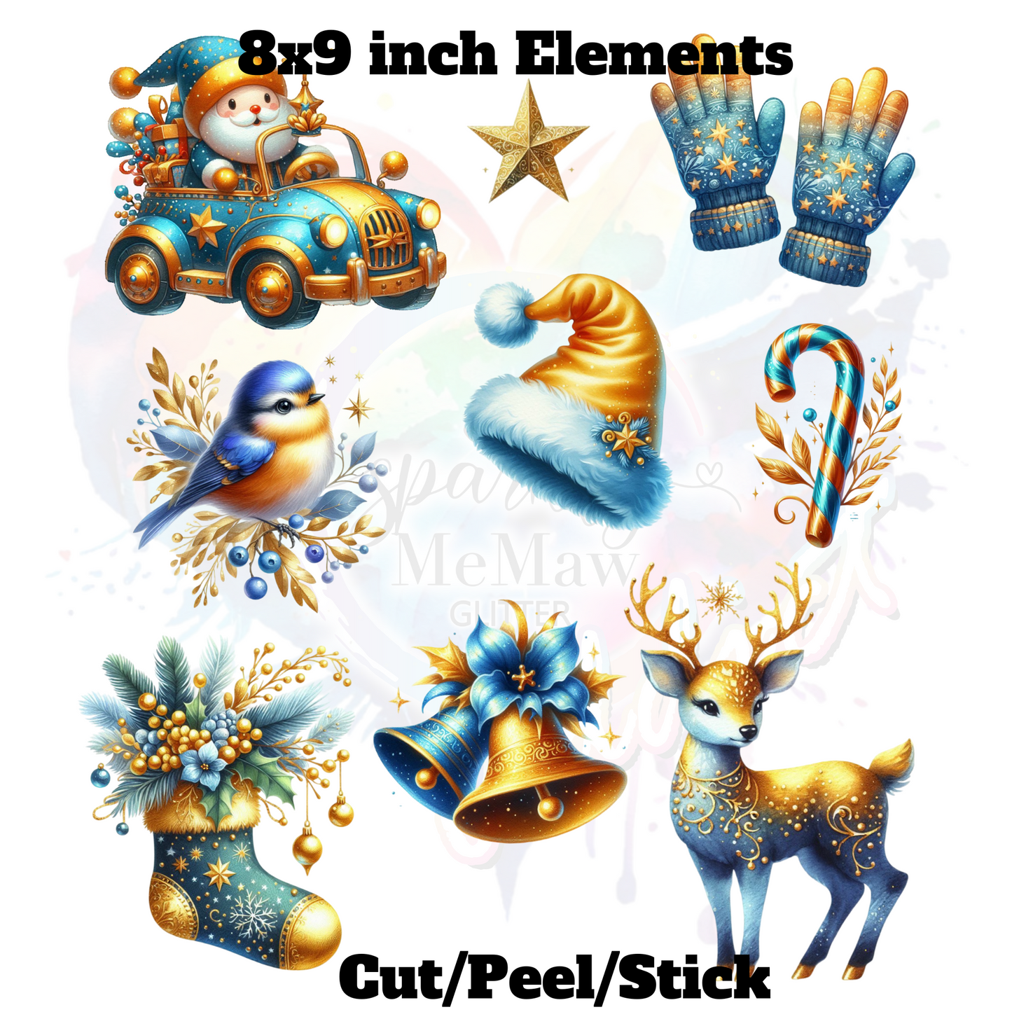 Christmas 57 UV DTF Decal Sheet