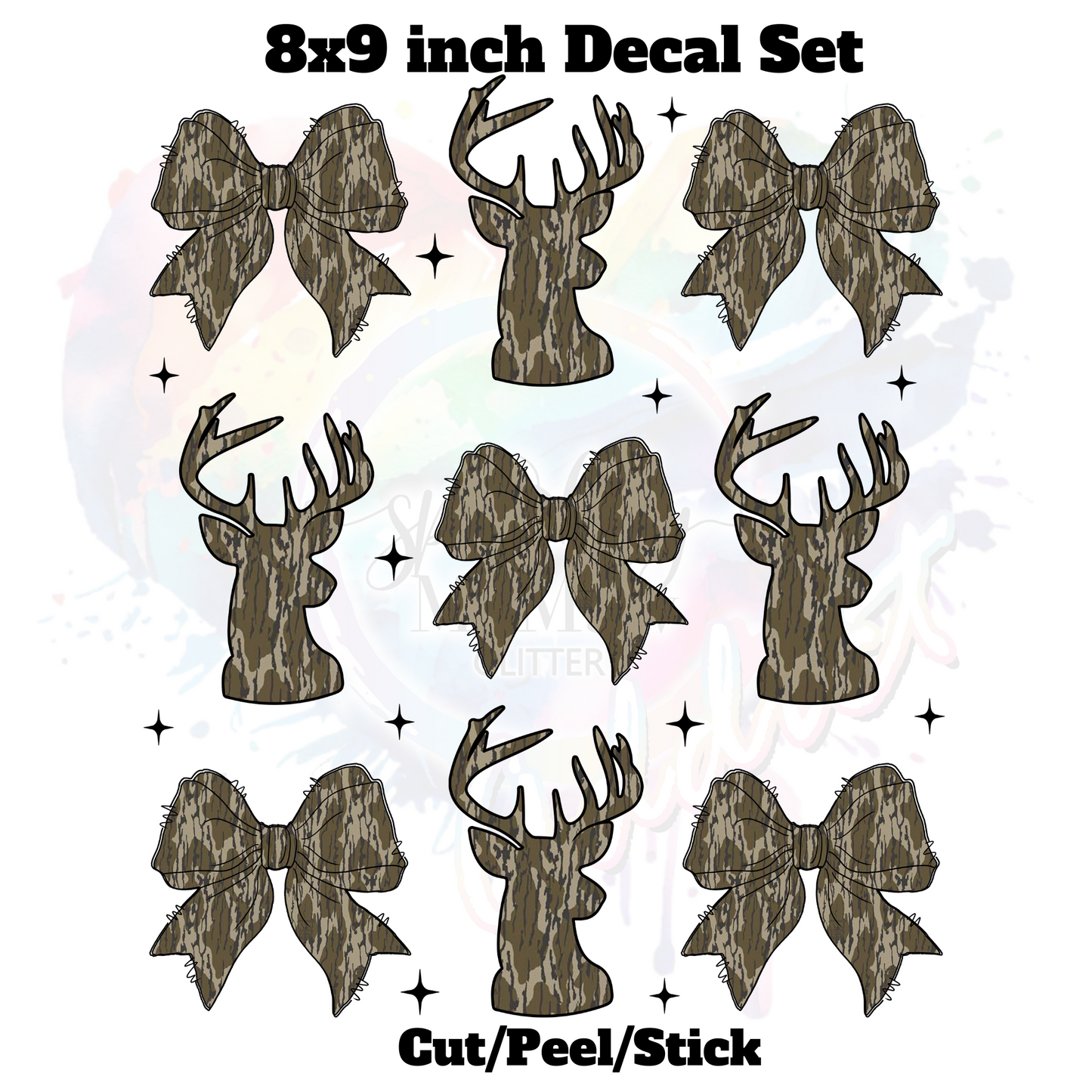 Deer Hunting UV DTF Element Sheet