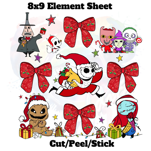 Christmas NM UV DTF Element Sheet