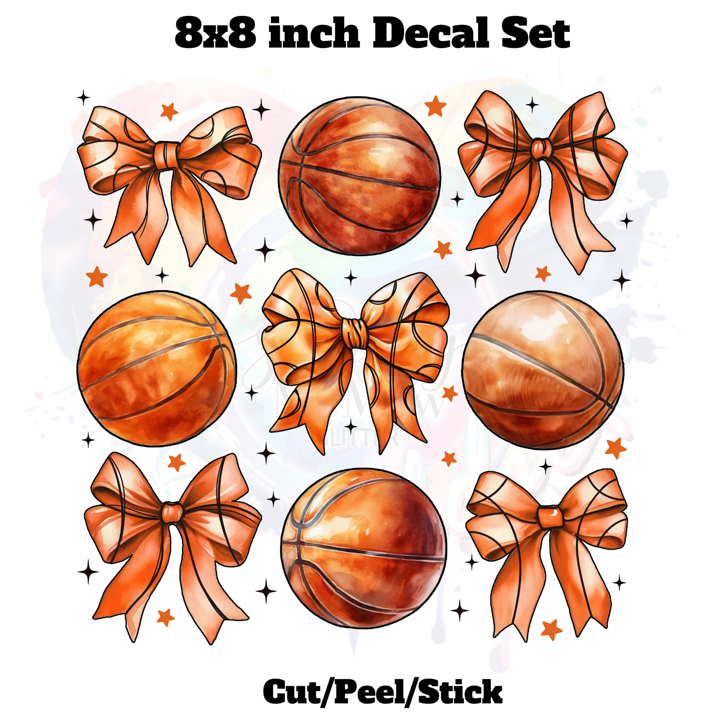 BasketBall UV DTF Element Sheet