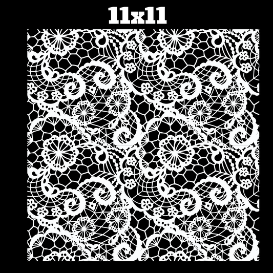 Lace Pattern 8 UV DTF 11 x 11 sheet