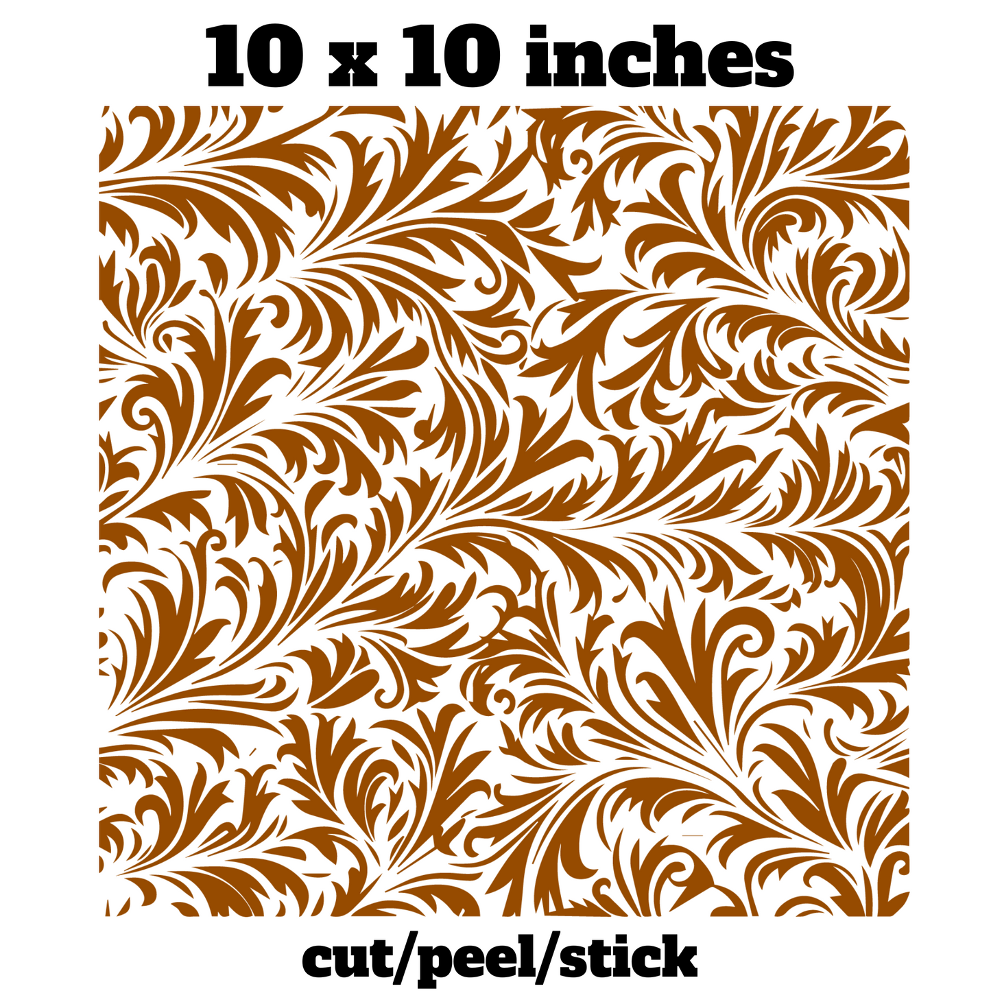 Tooled Leather #2 10 x 10 inch uv dtf sheet (multiple colors)