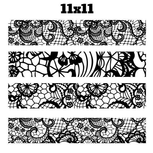 Lace Trim 1 UV DTF Sheet 11 x 11 inches