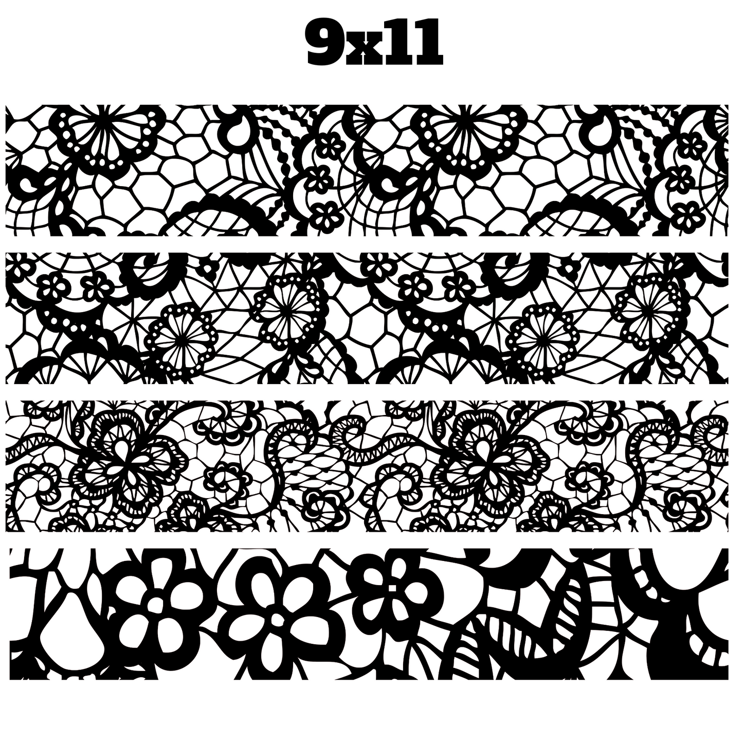 Lace Trim 2 UV DTF Sheet 9x11