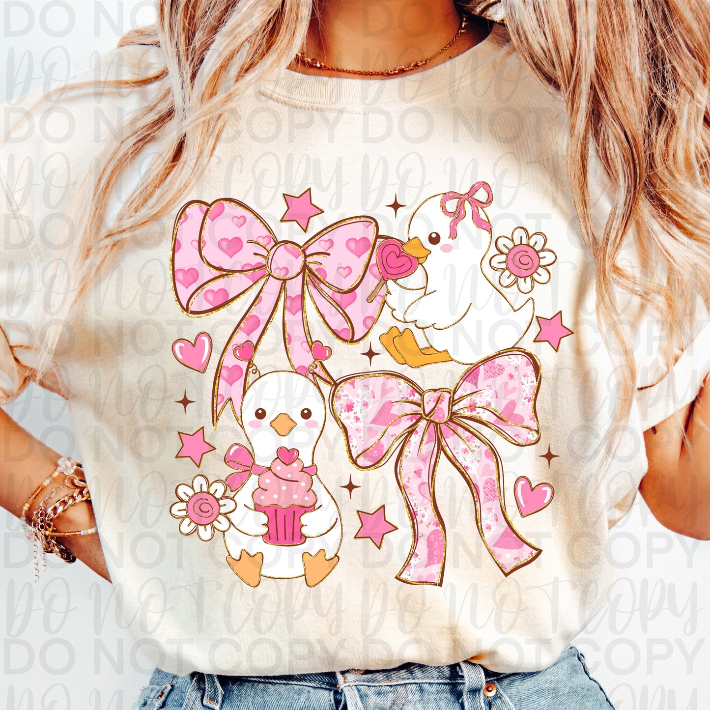 Coquette Valentine Goose DTF Transfer