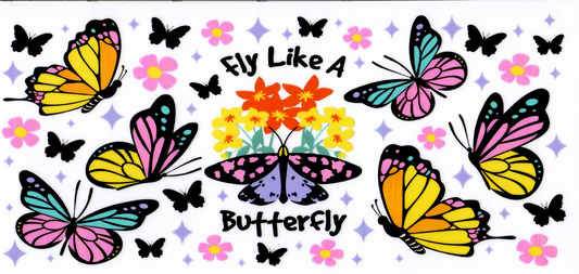 Fly Like a Butterfly UV DTF