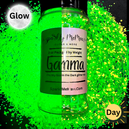 Gamma Chunky Glow in the Dark Glitter Mix