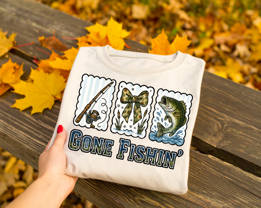 GONE_FISHIN DTF Transfer (Fabrics)