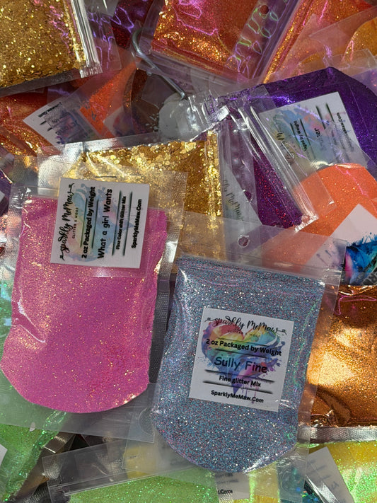 4 packs of glitter (8 oz total) mystery Destash