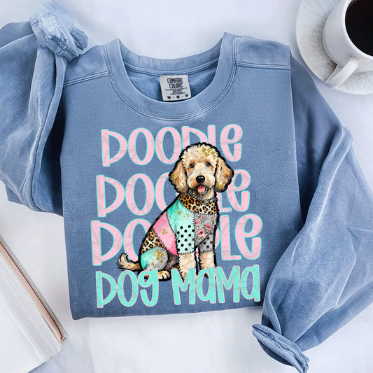 Doodle dog mama DTF Transfer (Fabrics)