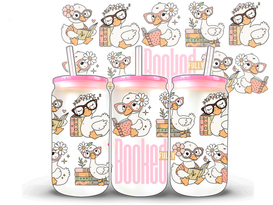 Booked Fully 16 oz uv dtf Wrap