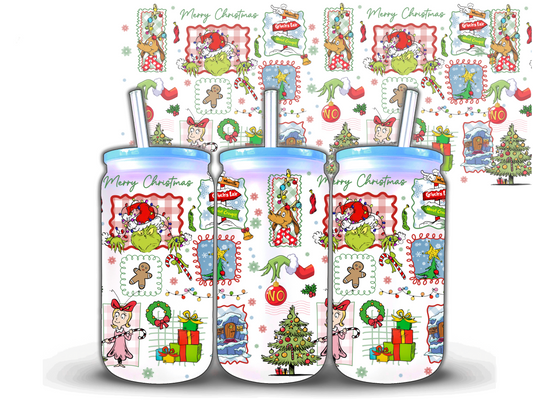 G r i n c h Lair 16 oz UV DTF Wrap