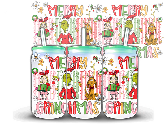 Merry GMas 16 oz UV DTF Wrap