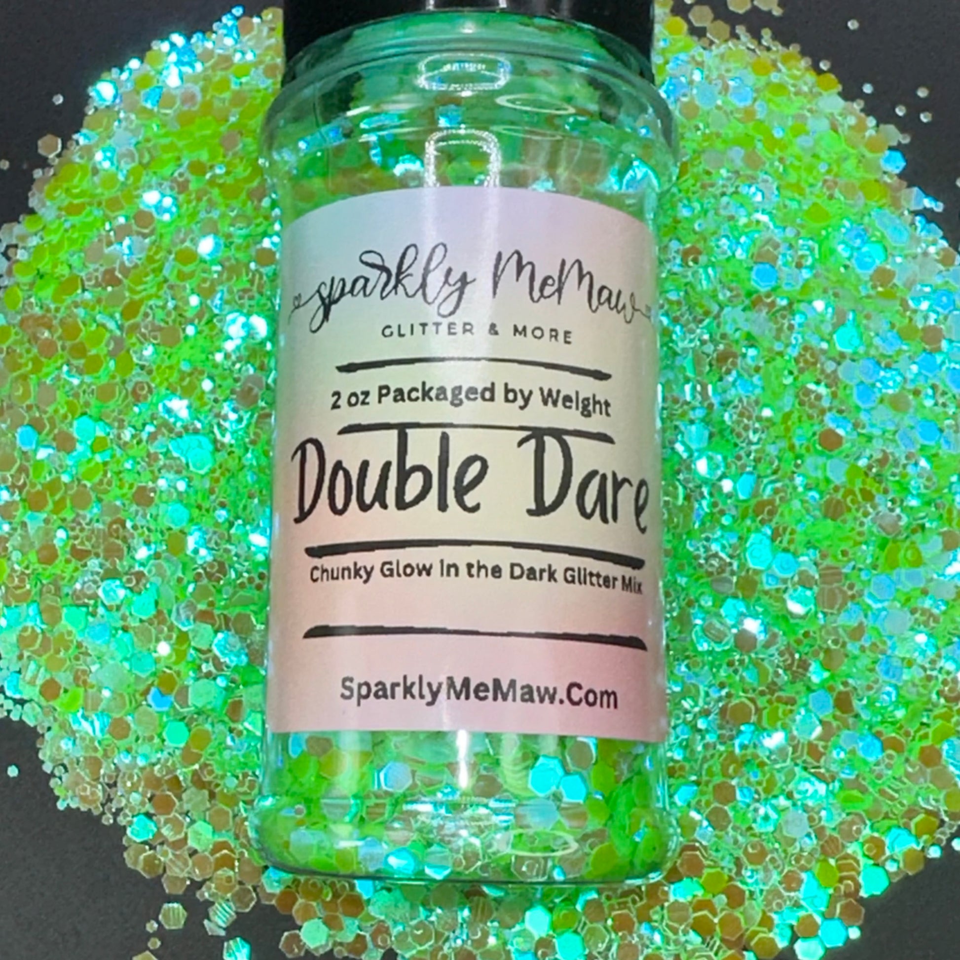 Double Dare Chameleon Glow in the Dark Chunky Glitter Mix