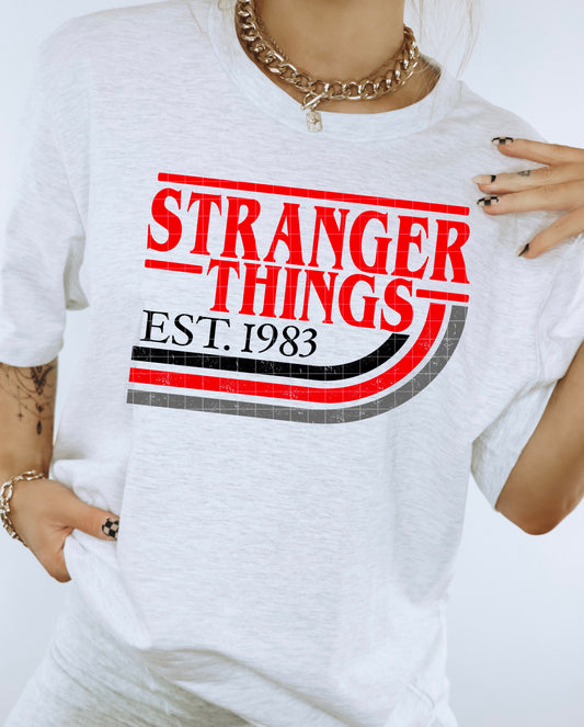 Stranger Things EST DTF Transfer