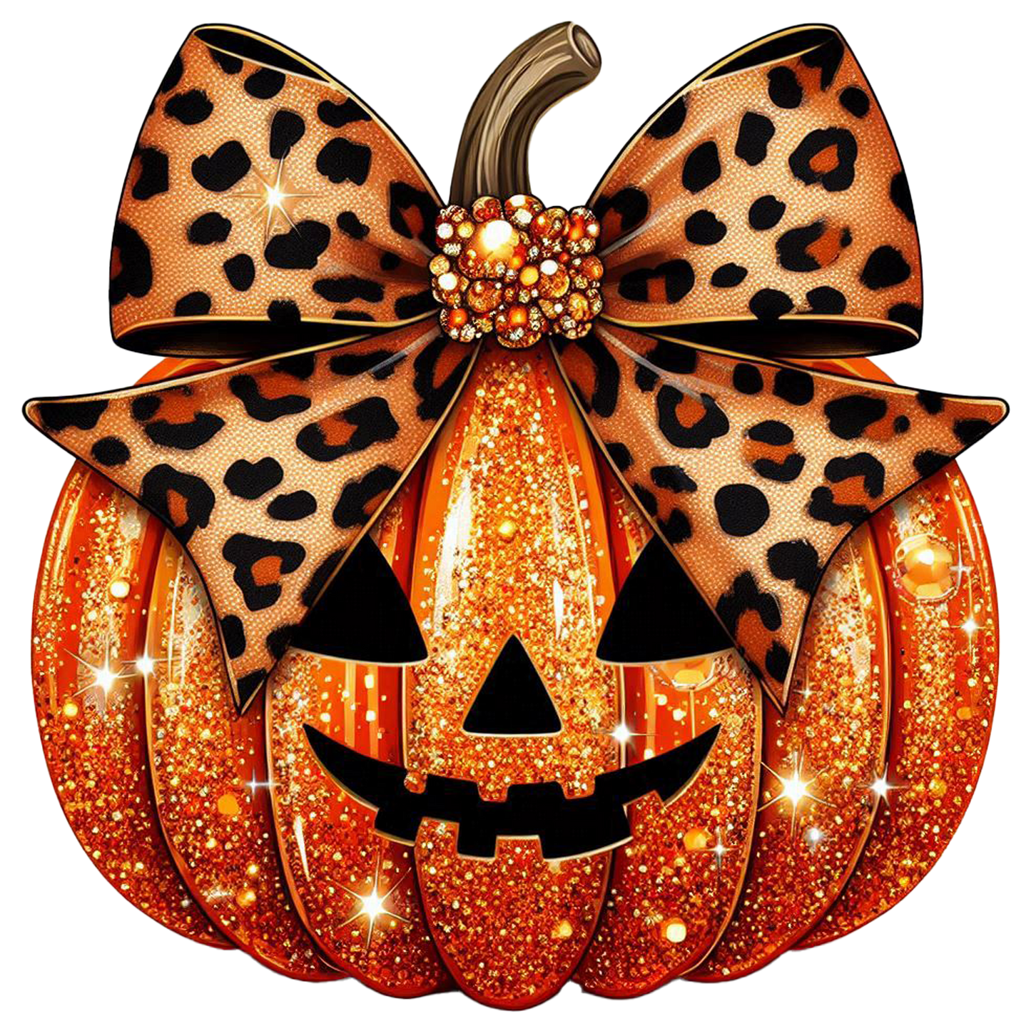 Jeweled Pumpkin UV DTF Decal