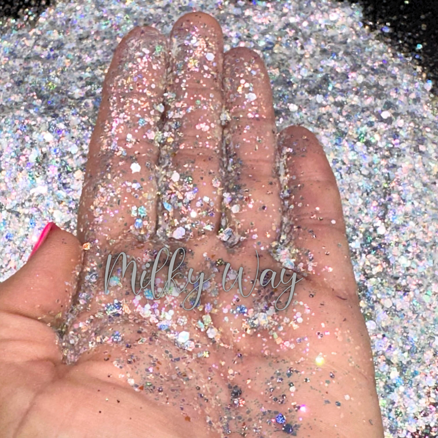 Milky Way Silver Chunky Glitter Mix