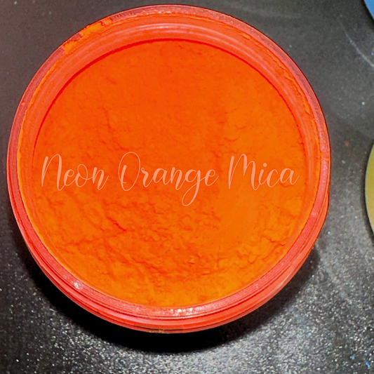 Neon Orange Mica Pigment Enhancer 1 oz Jar!
