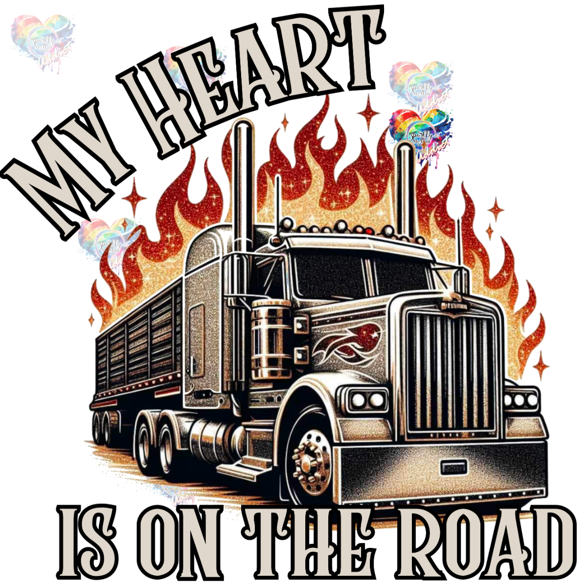 My Heart  UV DTF Decal