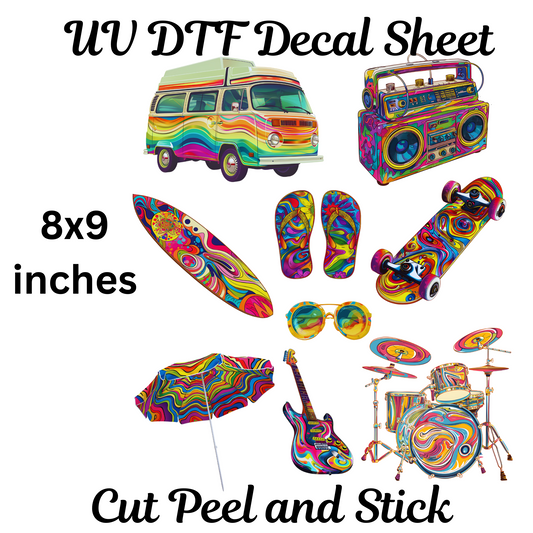 The Good Days UV DTF Decal Sticker Sheet