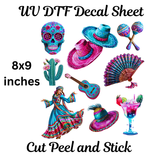 Cinco UV DTF Decal Sticker Sheet 8 x 9 inches