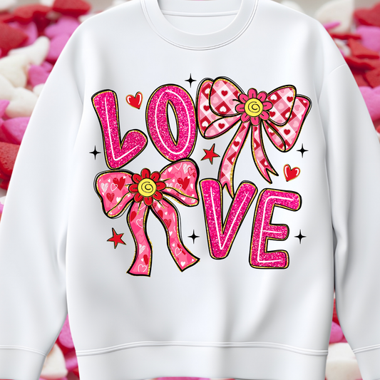 LOVE Coquette DTF Transfer (fabrics)