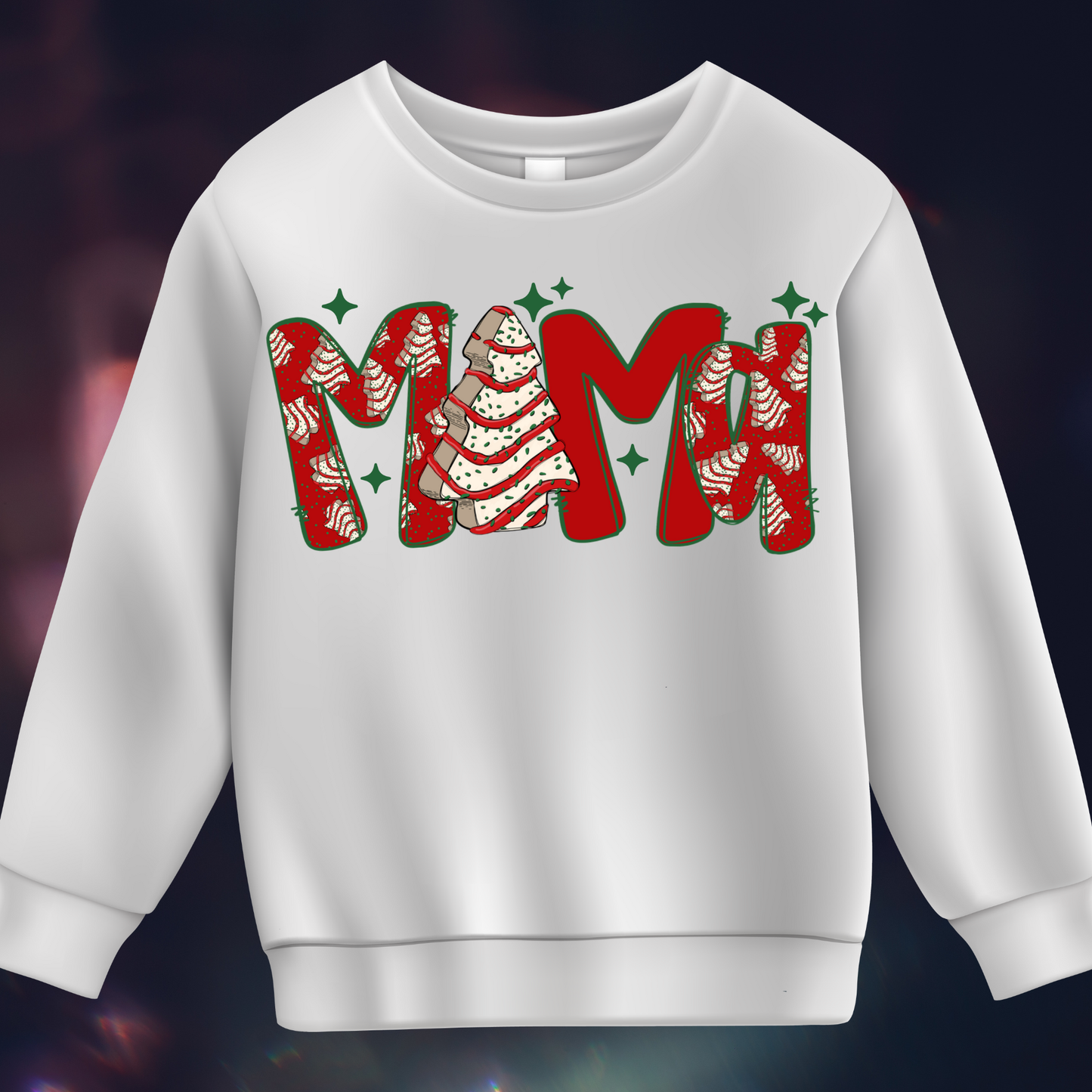 Christmas tree cake mama DTF Transfer (Fabrics Only)